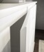 Kommode >Brest< 2 Türen, 1 Boden, in weiß - 60x84x35cm (BxHxT)