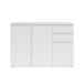 Sideboard >Brest< 3 Türen, 2 Schübe, in weiß - 119x84x35cm (BxHxT)