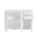 Sideboard >Brest< 3 Türen, 2 Schübe, in weiß - 119x84x35cm (BxHxT)