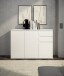 Sideboard >Brest< 3 Türen, 2 Schübe, in weiß - 119x84x35cm (BxHxT)
