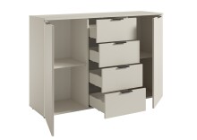 Sideboard >Linz< 2 Türen, 4 Schübe, in Kaschmir - 135x90x40cm (BxHxT)