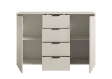Sideboard >Linz< 2 Türen, 4 Schübe, in Kaschmir - 135x90x40cm (BxHxT)