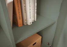 Sideboard >Linz< 2 Türen, 4 Schübe, in Salbei - 180x90x40cm (BxHxT)