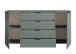 Sideboard >Linz< 2 Türen, 4 Schübe, in Salbei - 180x90x40cm (BxHxT)