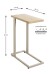 Beistelltisch >37700< in Eiche Dekor / Kaschmirgrau - 24x64x49cm (BxHxT)