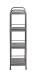Regal >59824< 4 Ablagen, in anthrazit, Metall, Stahlrohr - 33x108x28cm (BxHxT)
