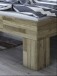 Massivholzbett >Link< Regal / Schubkästen, Liegefl. 180x200, Wildeiche - 185x88x215 (BxHxT)