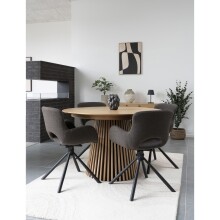 Kulissen-Esstisch >Osaka< ausziehbar bis 240cm, Eiche furniert - 120/160/200/240x75cm (DxBxH)