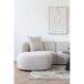 Ecksofa >Kingston< 2 Kissen, organische Form, in Beige / Naturfarben - 294x69 (BxH)