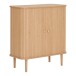 Kommode >Nikko< 2 Lammelen-Schiebetüren, 1 Boden, in eichefarbig - 40x87x80 (BxHxT)
