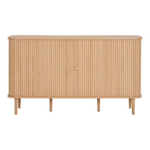 Sideboard >Nikko< 2 Türen, 4 Fächer, in eichfarbig - 40x79x140 (BxHxT)