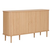 Sideboard >Nikko< 2 Türen, 4 Fächer, in eichfarbig - 40x79x140 (BxHxT)