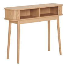 Konsolentisch >Nikko< Schminktisch, 2 Lamellen-Türen, in eichefarbig - 100x80,5x30 (BxHxT)