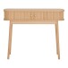 Konsolentisch >Nikko< Schminktisch, 2 Lamellen-Türen, in eichefarbig - 100x80,5x30 (BxHxT)