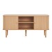 Lowboard >Nikko< 2 Lammelen-Türen, 2 Fächer, eichefarbig - 113x51,5x40 (BxHxT)