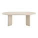 Esstisch >Nagano< ovale Form, in Beige-grau, MDF - 100x75x220cm (BxHxT)