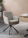 Armlehnstuhl >Avola< (2er-Set) Federkern, Drehfunktion, leinen-beige - 57x87x65 (BxHxT)