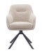 Armlehnstuhl >Avola< (2er-Set) Federkern, Drehfunktion, leinen-beige - 57x87x65 (BxHxT)