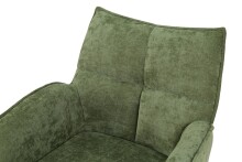 Armlehnstuhl >Marilla< (2er-Set) Federkern, Drehfunktion, waldgrün - 59x86x65 (BxHxT)