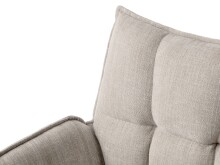 Armlehnstuhl >Marilla< (2er-Set) Federkern, Drehfunktion, leinen-beige - 59x86x65 (BxHxT)