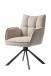 Armlehnstuhl >Marilla< (2er-Set) Federkern, Drehfunktion, leinen-beige - 59x86x65 (BxHxT)