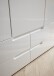 Kleiderschrank >Spice< 3 Türen, 4 Schübe, in Weiß / Weiß Hochglanz - 126x208x57 (BxHxT)