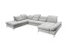 Wohnlandschaft >MELFI< Schlaffunktion, Stauraum, Bezug schlammfarbig - 350x73x245 (BxHxT)