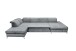 Wohnlandschaft >MELFI< Schlaffunktion, Stauraum, Bezug anthrazit - 350x73x245 (BxHxT)
