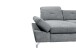 Wohnlandschaft >MELFI< Schlaffunktion, Stauraum, Bezug anthrazit - 350x73x245 (BxHxT)