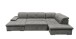 Wohnlandschaft >WAYNE< Schlaffunktion, Stauraum, Bezug stone - 380x81x240 (BxHxT)