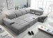 Wohnlandschaft >WAYNE< Schlaffunktion, Stauraum, Bezug dark grey - 380x81x240 (BxHxT)