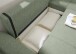 Wohnlandschaft >BERN< Schlaffunktion, Bettkasten, Bezug Farbe olive - 281x91x189 (BxHxT)