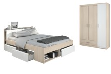 Jugendzimmer-Set >Most 72< Stauraumbett,...