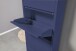 Schuhkipper >Bert< 3 Klappen, 6 paar Schuhe, in blau, Metall  - 51x104x16cm (BxHxT)