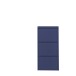 Schuhkipper >Bert< 3 Klappen, 6 paar Schuhe, in blau, Metall  - 51x104x16cm (BxHxT)