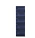 Schuhkipper >Bert< 5 Klappen, 10 paar Schuhe, in blau, Metall  - 51x170x16cm (BxHxT)