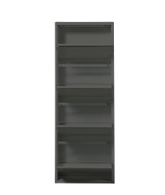 Schuhkipper >Bert< 4 Klappen, 8 paar Schuhe, in anthrazit, Metall - 51x137x16cm (BxHxT)