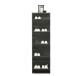 Schuhkipper >Bert< 5 Klappen, 10 paar Schuhe, in anthrazit, Metall - 51x170x16cm (BxHxT)