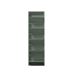 Schuhkipper >Bert< 5 Klappen, 10 paar Schuhe, in salbei, Metall - 51x170x16cm (BxHxT)