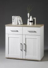 Kommode >Romance< 2 Türen, 2 Schübe, Sibiu Lärche / San Remo Hell - 93x88x45cm (BxHxT)