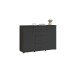 Sideboard >BC 1040< 2 Türen, 4 Schübe, anthrazit - 120x83x35cm (BxHxT)