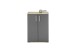 Kommode >BC 1040< 2 Türen, 1 Boden, viking oak Dekor / grau - 60x83x35cm (BxHxT)