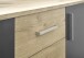 Kommode >BC 1040< 2 Türen, 2 Schubladen, in viking oak Dekor / grau - 80x84x35cm (BxHxT)