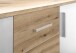 Kommode >BC 1040< 2 Türen, 1 Boden, eiche rustica Dekor / weiß - 60x83x35cm (BxHxT)