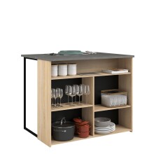 Buffet >Fumay 3< (3-teilig) Buffet 100x186x45, Theke 109x90x80, Beistelltisch 75x81x40