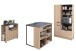 Buffet >Fumay 3< (3-teilig) Buffet 100x186x45, Theke 109x90x80, Beistelltisch 75x81x40