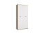 Schuhschrank >Leon< 2 Türen, 2 Schübe, 9 Böden, Eiche Dekor / Weiß - 90x195x38cm (BxHxT)