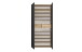 Schuhschrank >Leon< 2 Türen + Schübe, 9 Böden, Eiche Dekor / Anthrazit - 90x195x38cm BxHxT