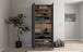 Schuhschrank >Leon< 2 Türen + Schübe, 9 Böden, Eiche Dekor / Anthrazit - 90x195x38cm BxHxT
