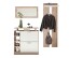 Kompaktgarderobe >Track< in Eiche Sonoma Dekor / Weiß - 155x190x25cm (BxHxT)